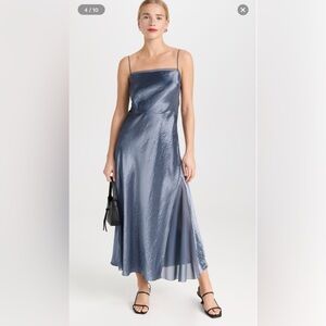 Vince sheer panelled silk dress -- Color Iris Smoke / Size 0 / worn once!!!